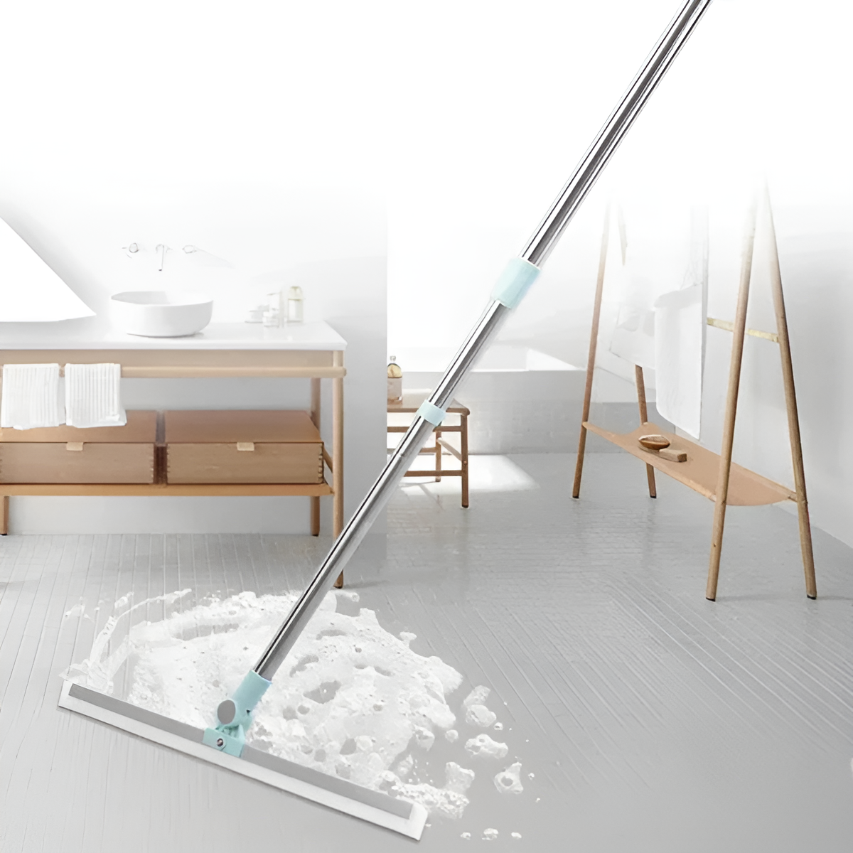 Multi-Purpose Silicon Squeegee Mop – Long Handle Design