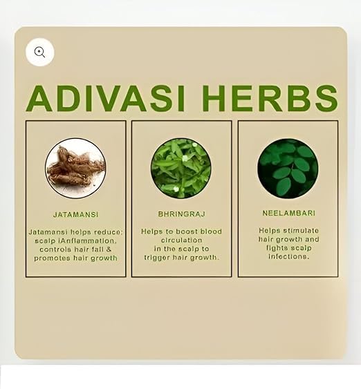 Adivasi Herbal Hair Oil – Natural, Strengthening & Nourishing for Healthy Hair!
