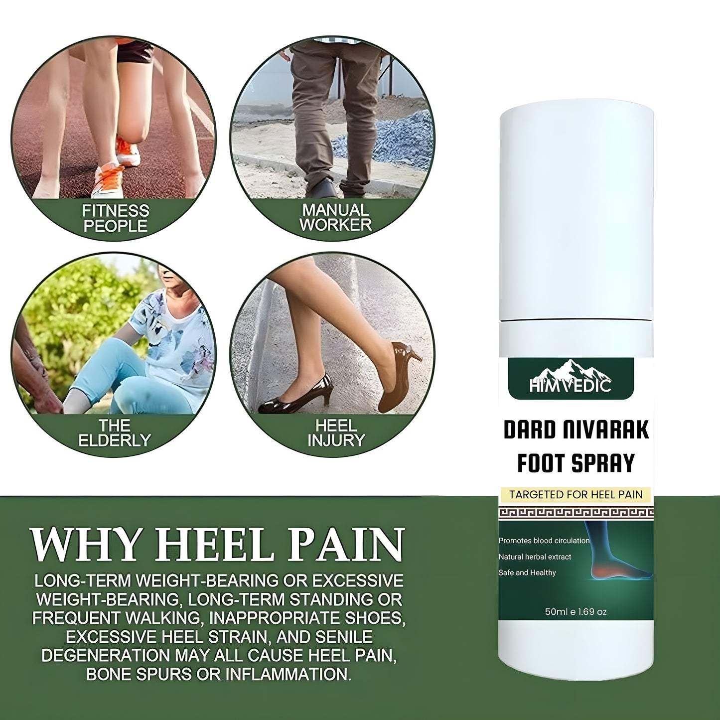 Pain Relief Foot Spray 30ml (Pack of 2)