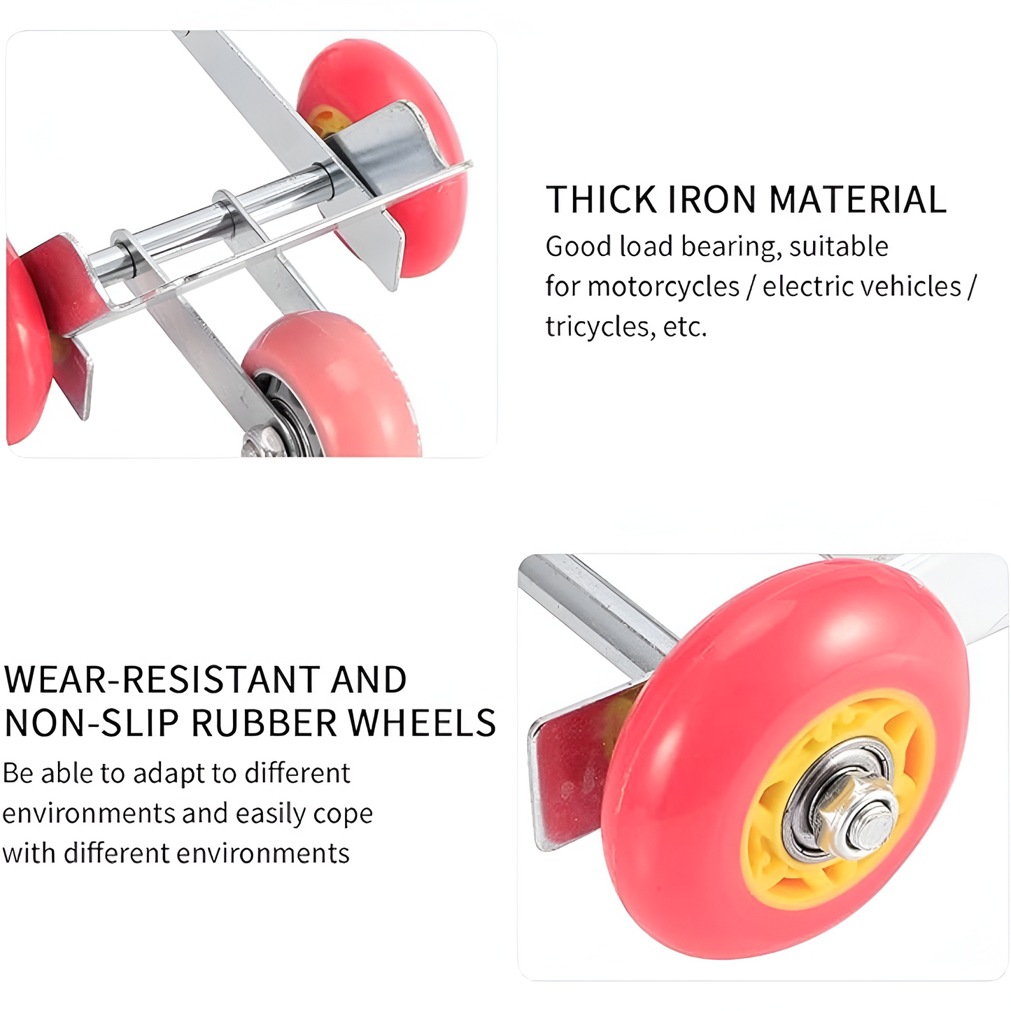 Motorcycle & Scooter Flat Tire Wheel Puller Support