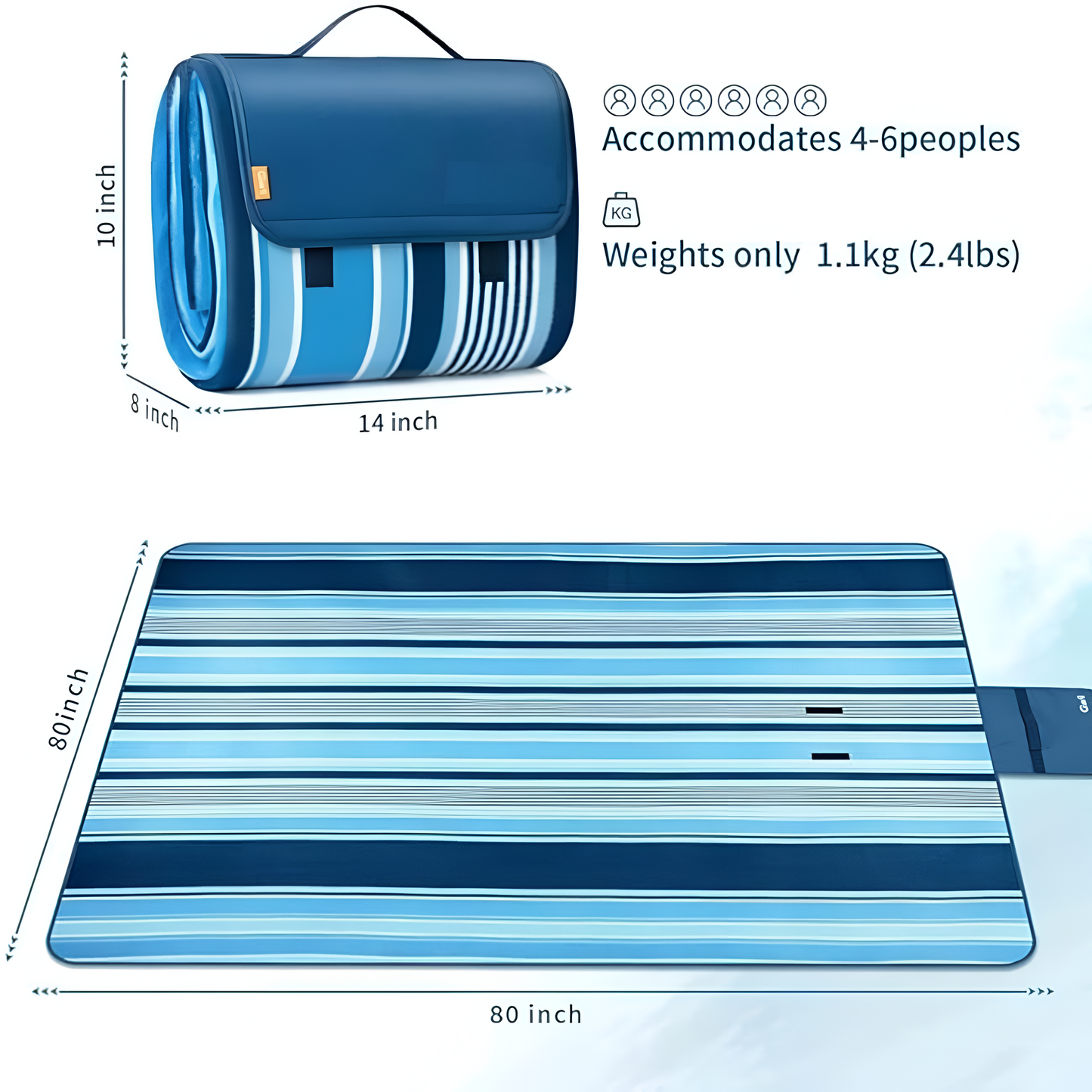 Washable Picnic Mat – Effortless Clean, Endless Fun!
