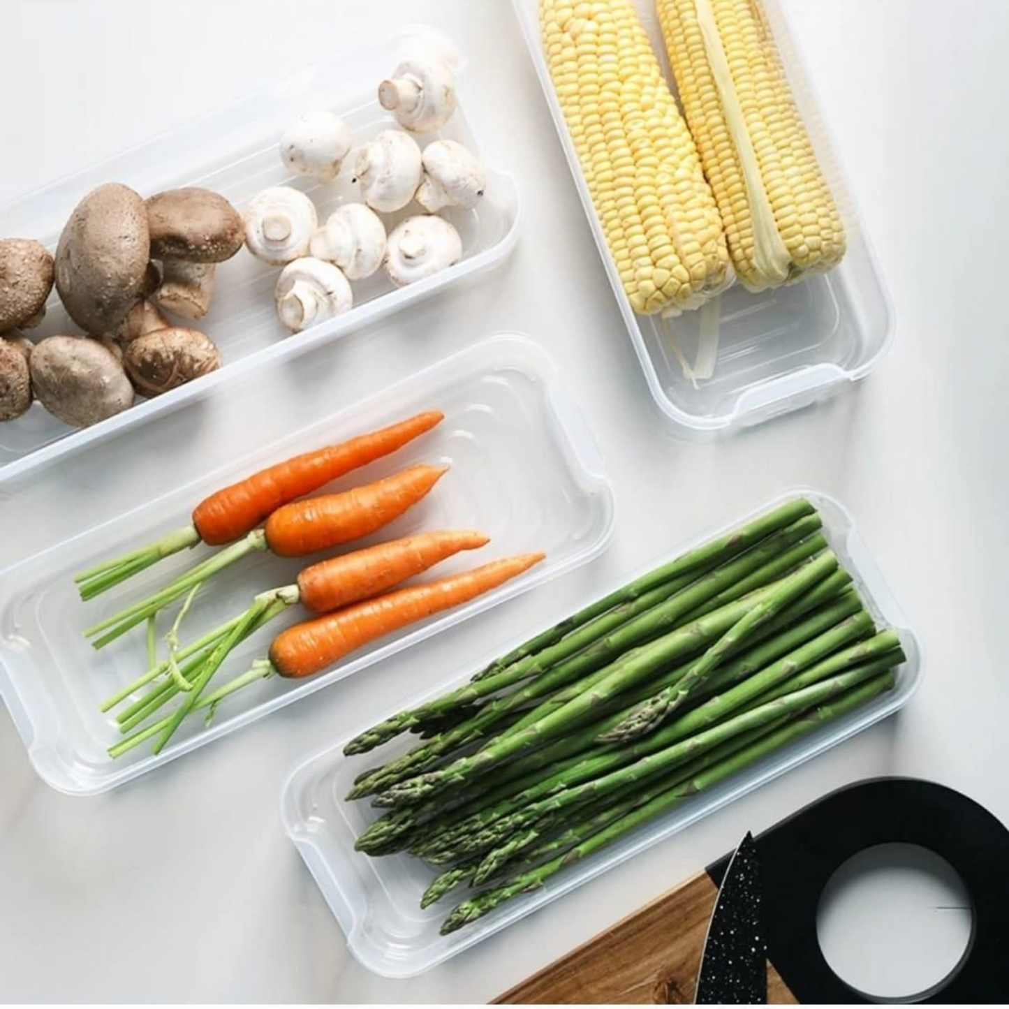 2 Layer Interlocking Fridge Container