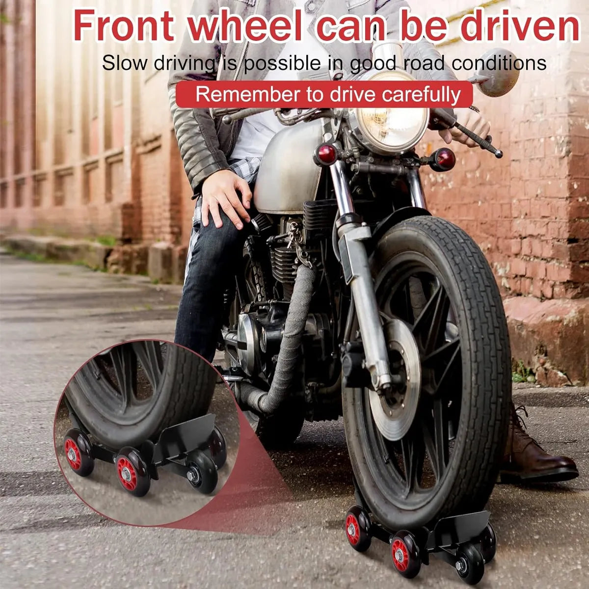 Motorcycle & Scooter Flat Tire Wheel Puller Support