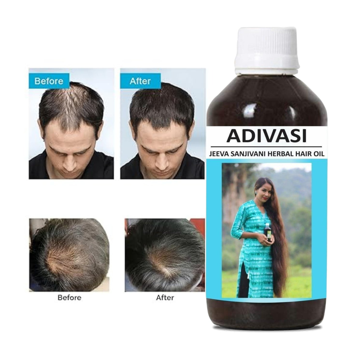 Adivasi Herbal Hair Oil – Natural, Strengthening & Nourishing for Healthy Hair!