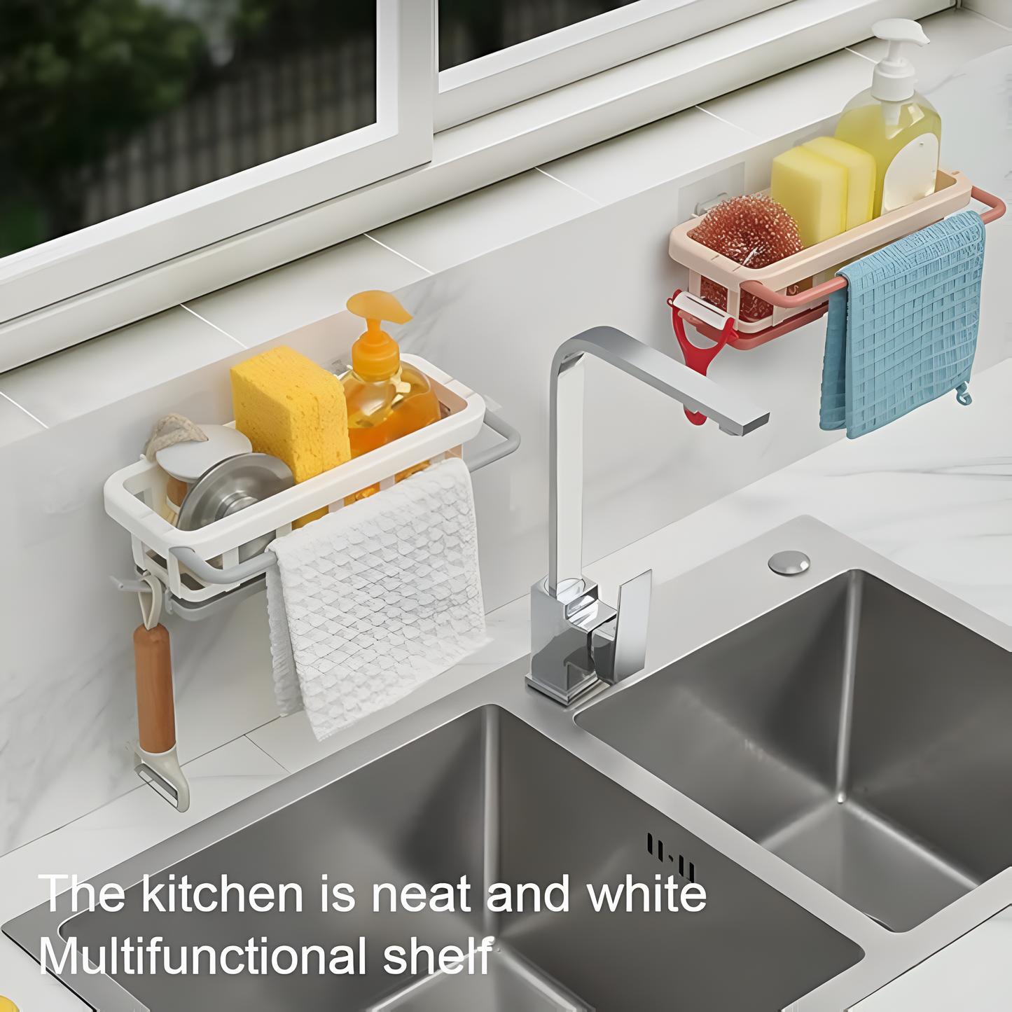 Retractable Sponge Storage Hanging Rack