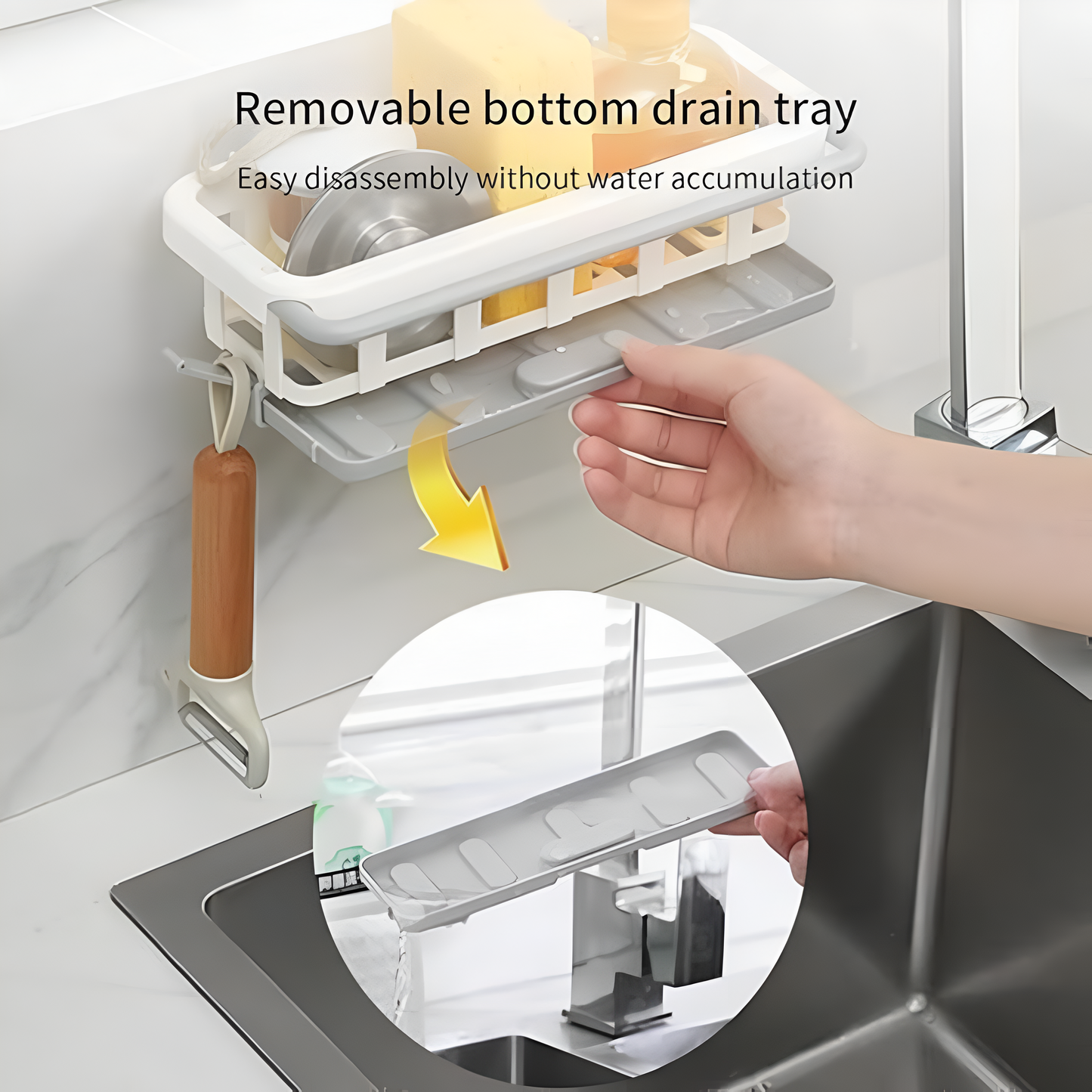 Retractable Sponge Storage Hanging Rack