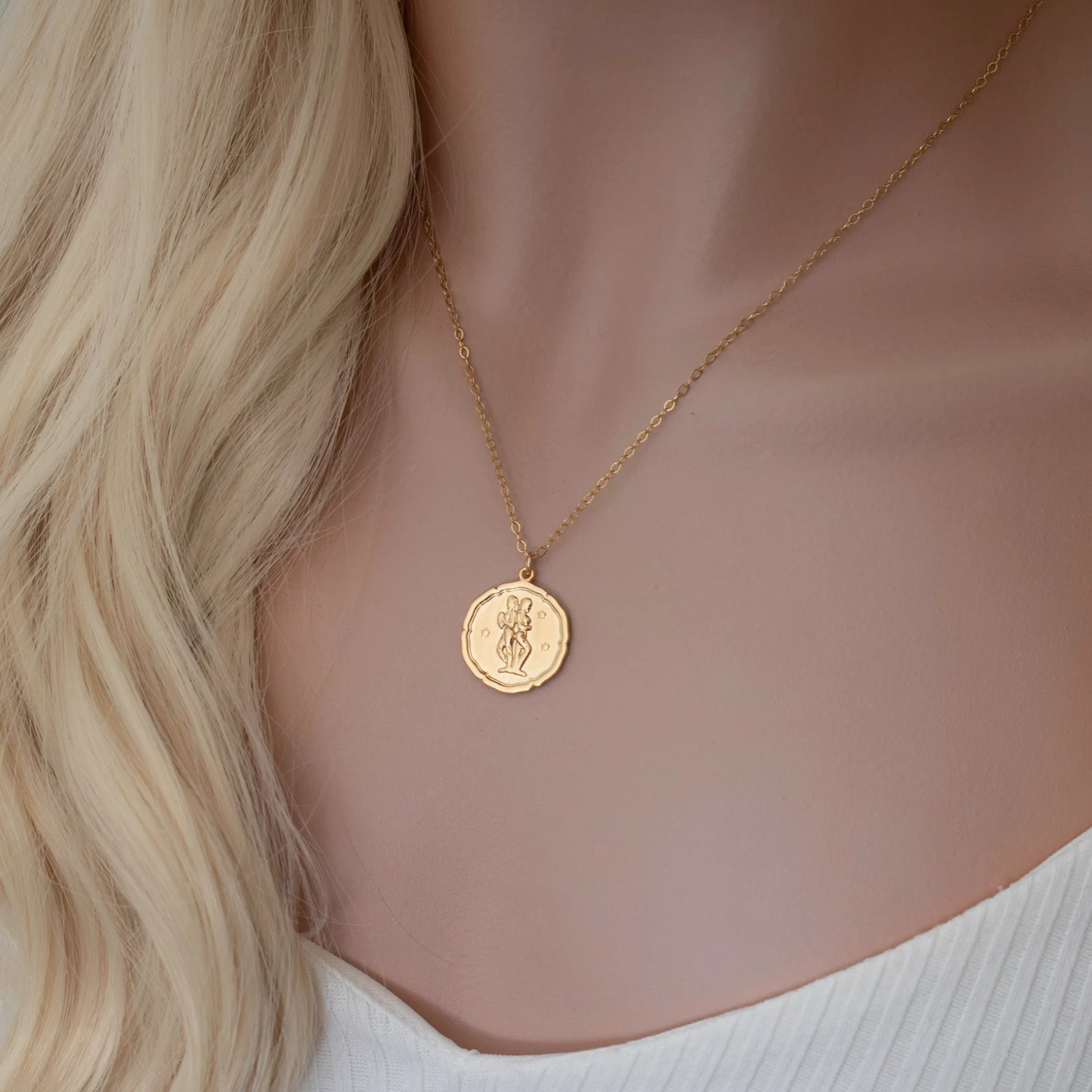 18K Gold Plated Zodiac Sign Necklace ✨💫 (Lucky Charm)