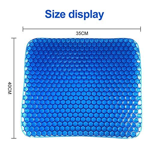 Medical-Grade Gel Seat Cushion, Double-Sided Honeycomb Design