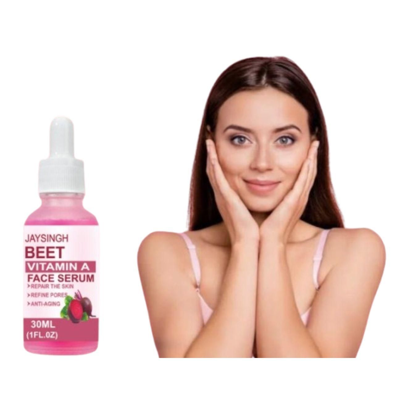 Beet Root Vitamin A Serum – Revitalizing Face Serum for Brighter, Youthful Skin | Reduces Wrinkles & Dark Spots-60ml Pack of 2