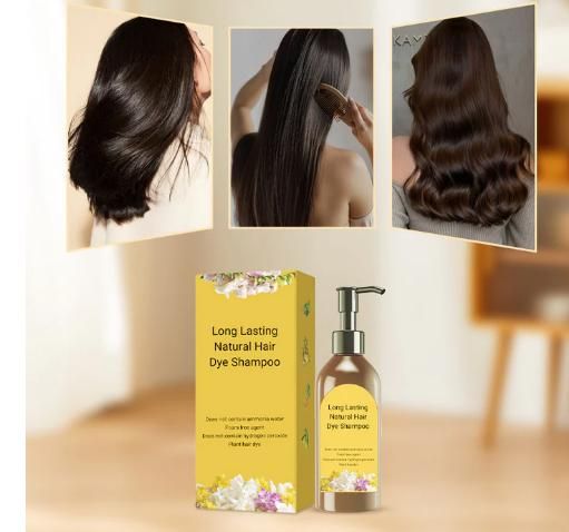 Natural Hair Dye Shampoo – Long-Lasting Color & Gentle Care (100ML, Pack of 2)