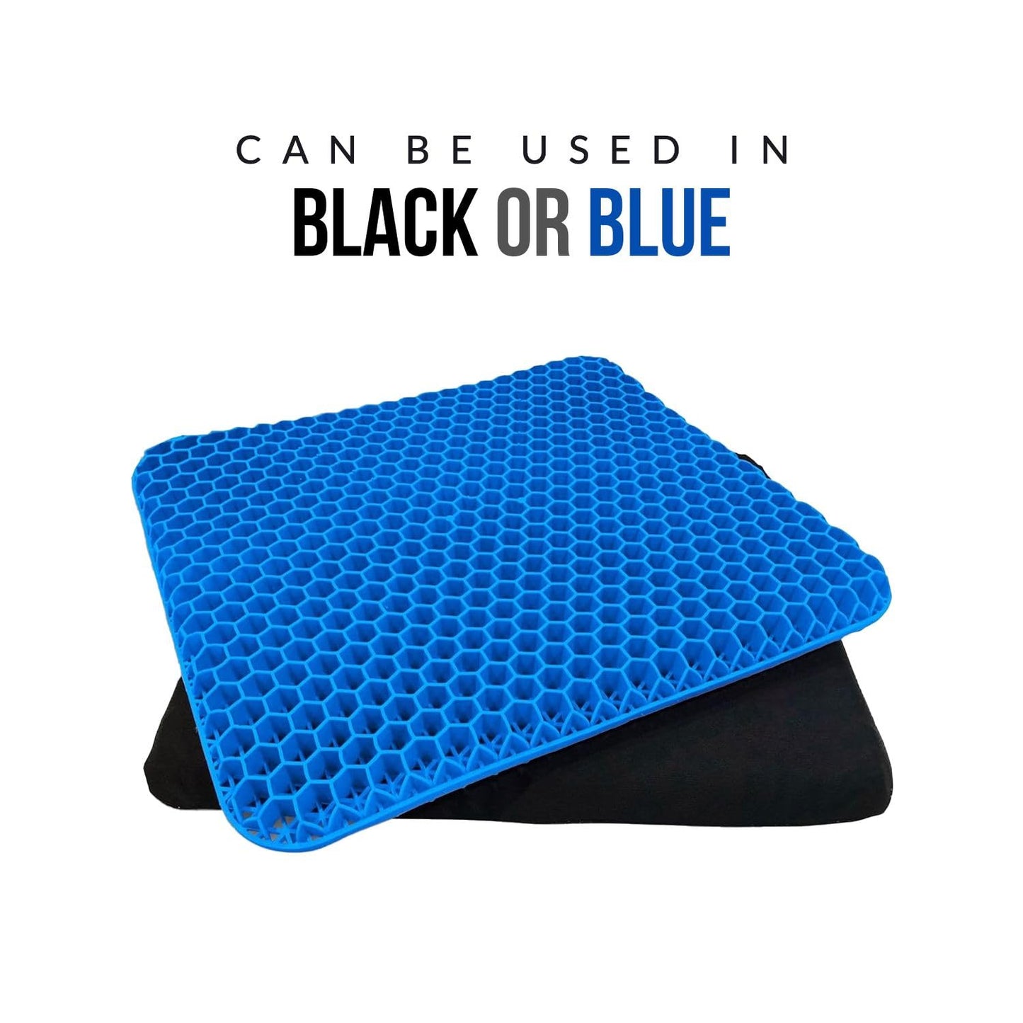 Medical-Grade Gel Seat Cushion, Double-Sided Honeycomb Design