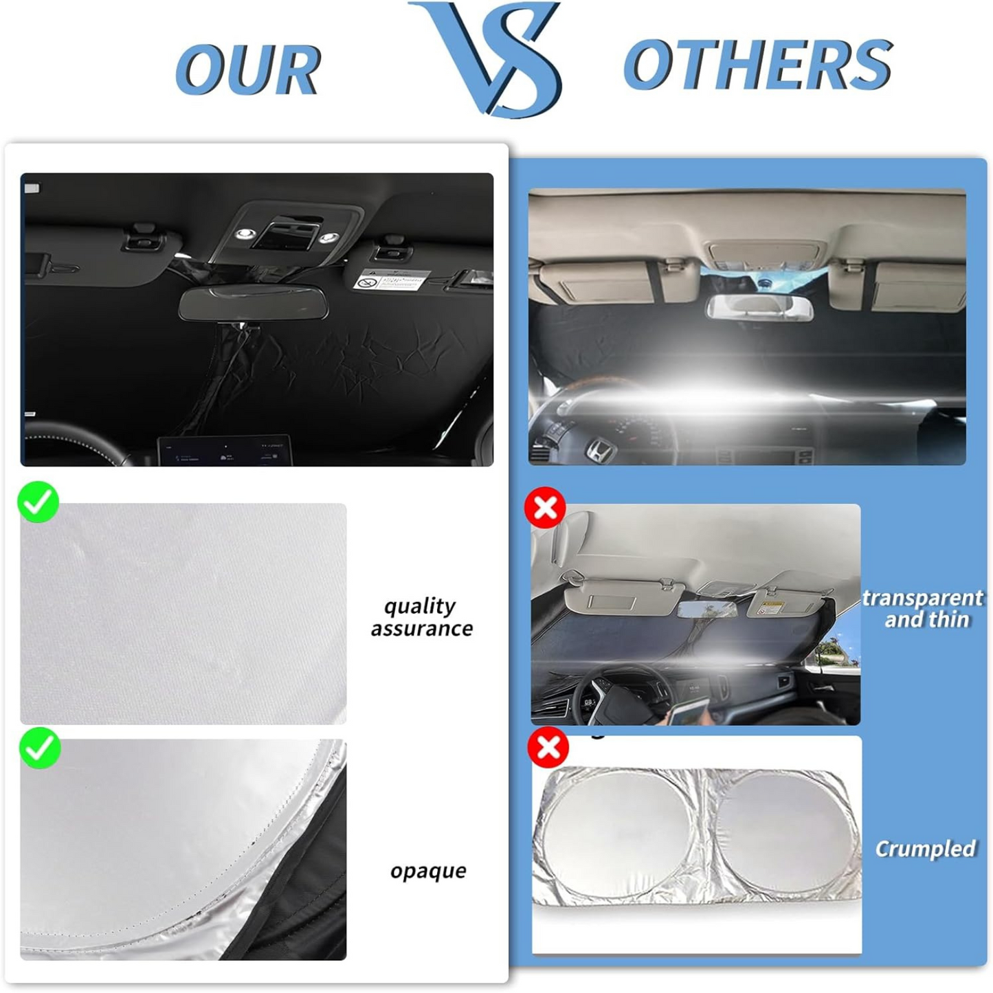 Folding Car Window Sunshade Cover