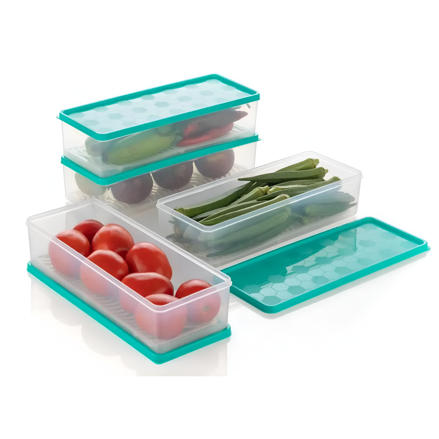 2 Layer Interlocking Fridge Container