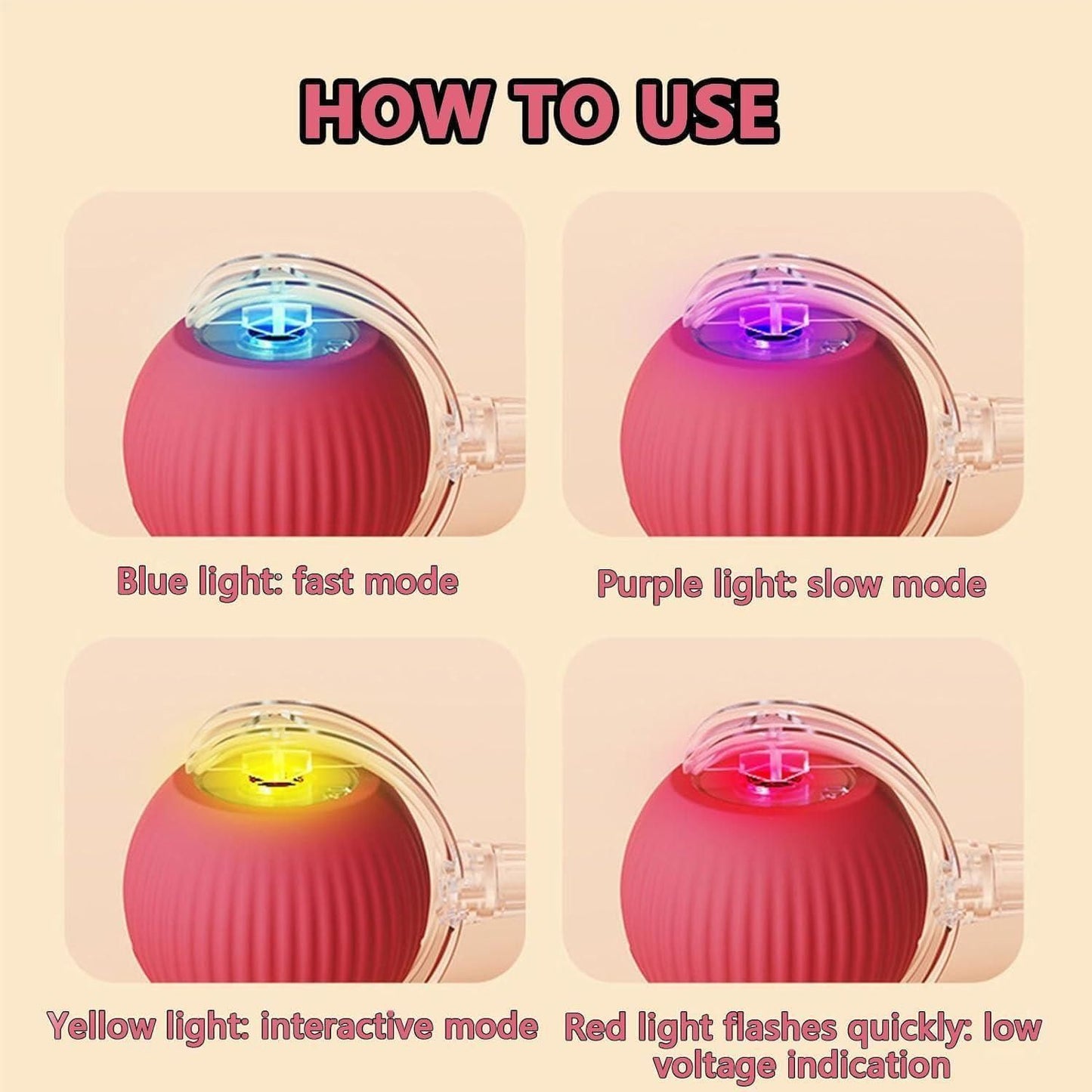 Interactive Rolling Ball Toy for Cats & Dogs