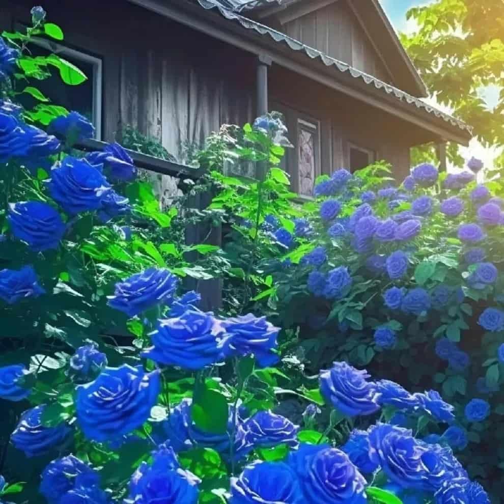 💙BLUE ENCHANTRESS ROSE SEEDS🌹🔥+ Free Plant Growth Supplement
