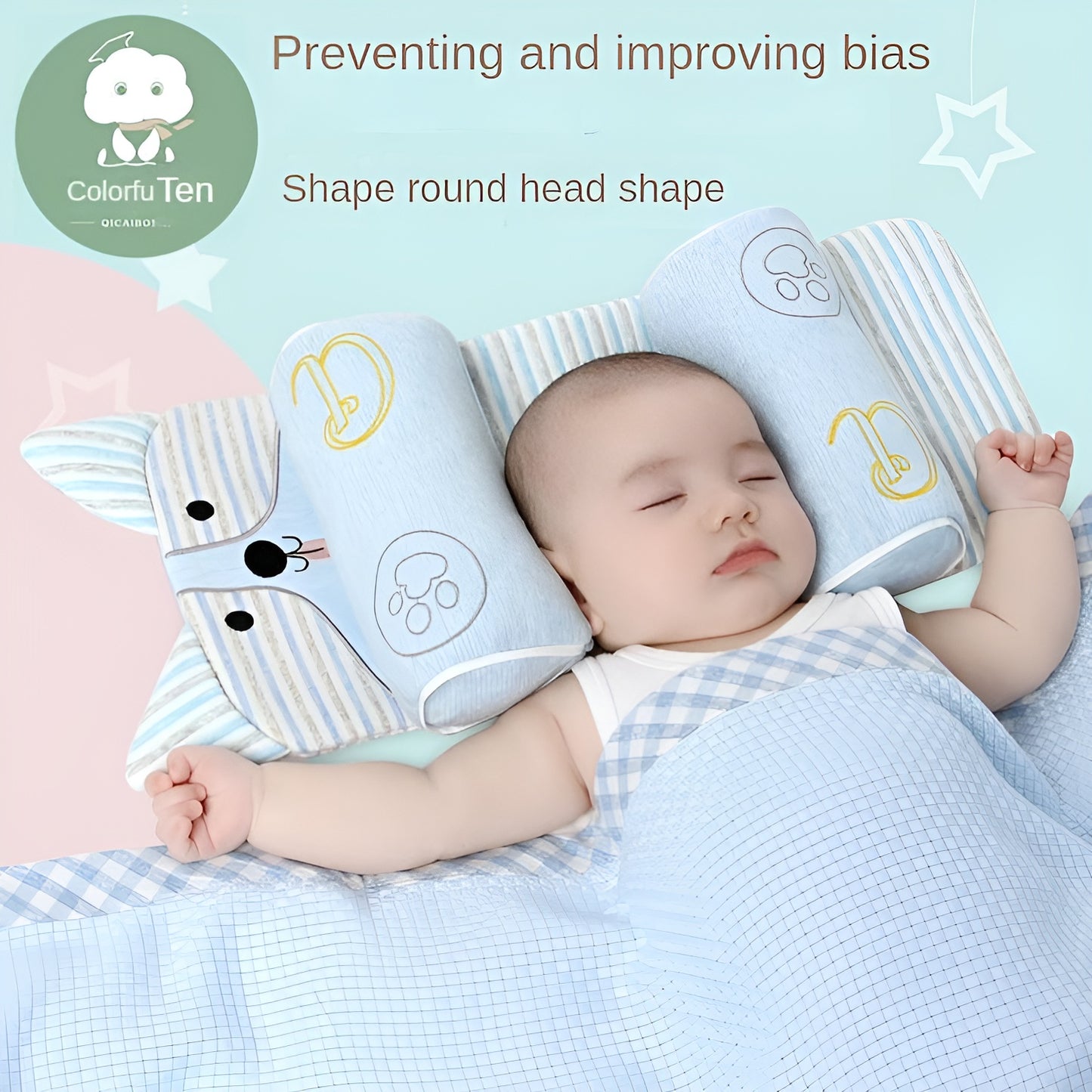 Baby Head Shaping Support Pillow