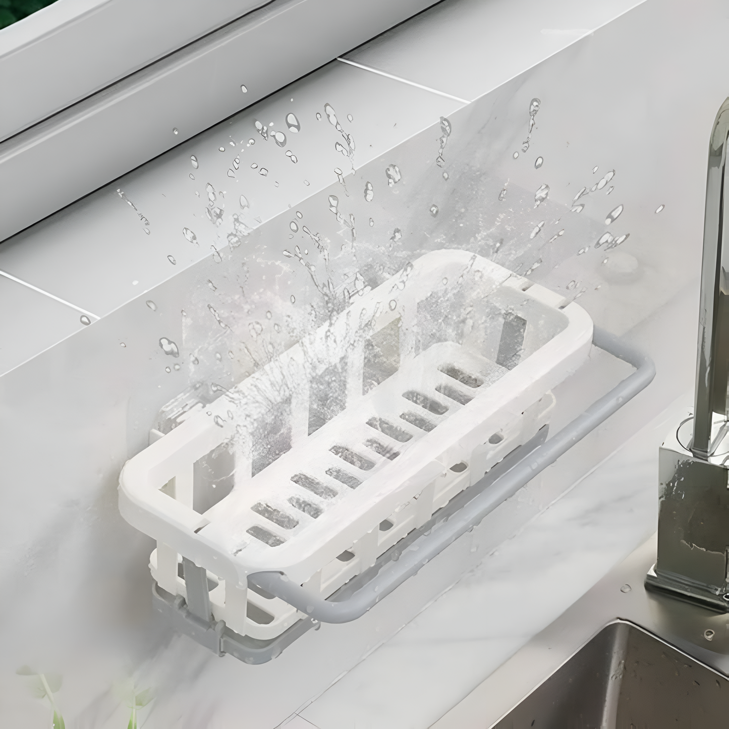 Retractable Sponge Storage Hanging Rack
