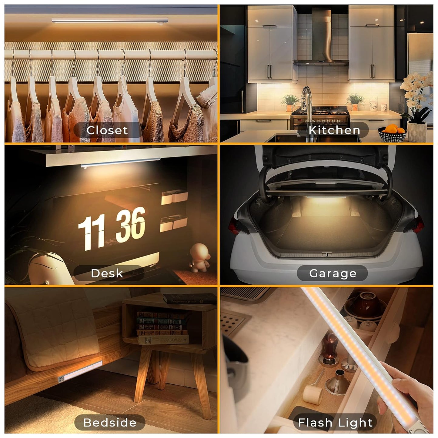 LED PIR Motion Sensor Cabinet With USB Rechargeble