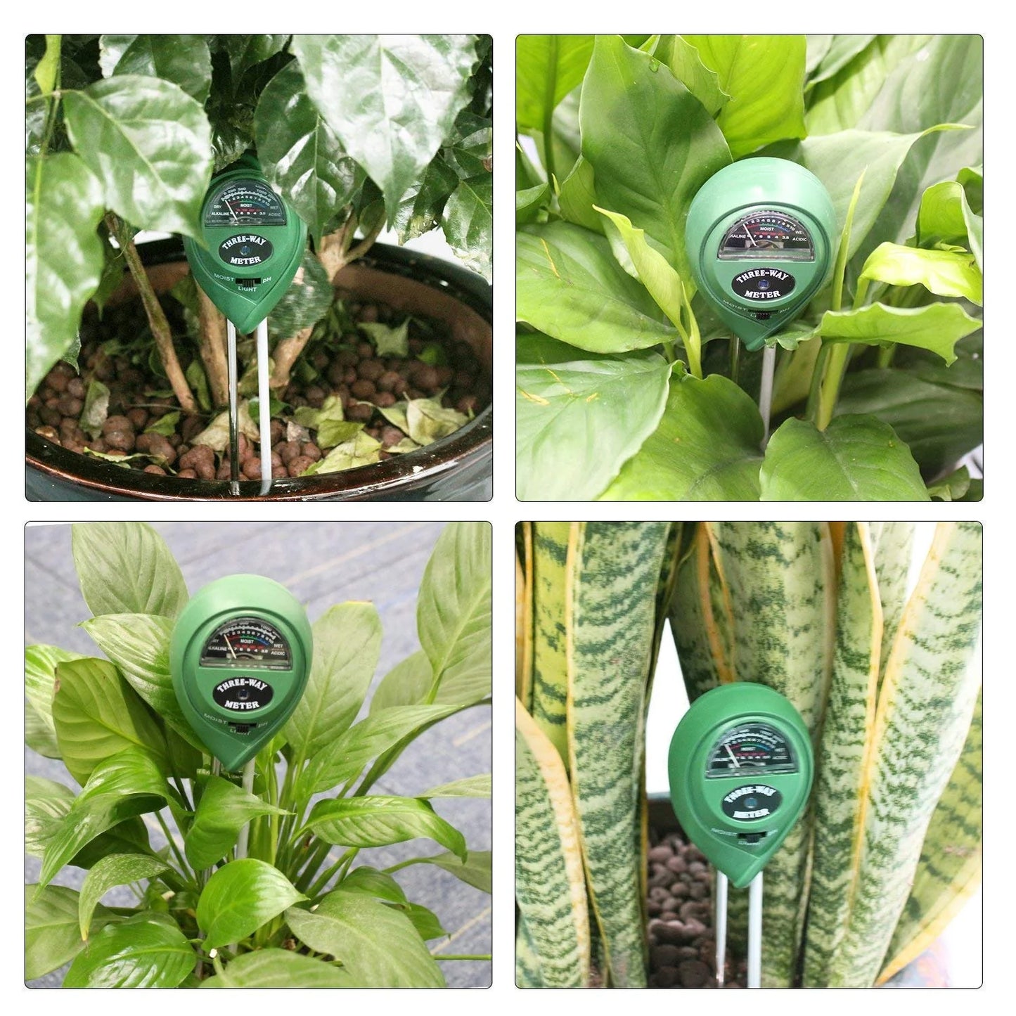 3-in-1 Soil Tester – Measure Moisture, pH & Light for Optimal Growth