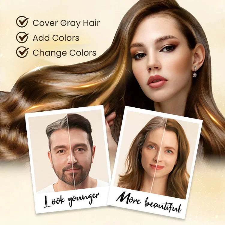 Natural Hair Dye Shampoo – Long-Lasting Color & Gentle Care (100ML, Pack of 2)