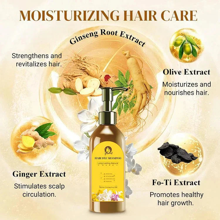 Natural Hair Dye Shampoo – Long-Lasting Color & Gentle Care (100ML, Pack of 2)