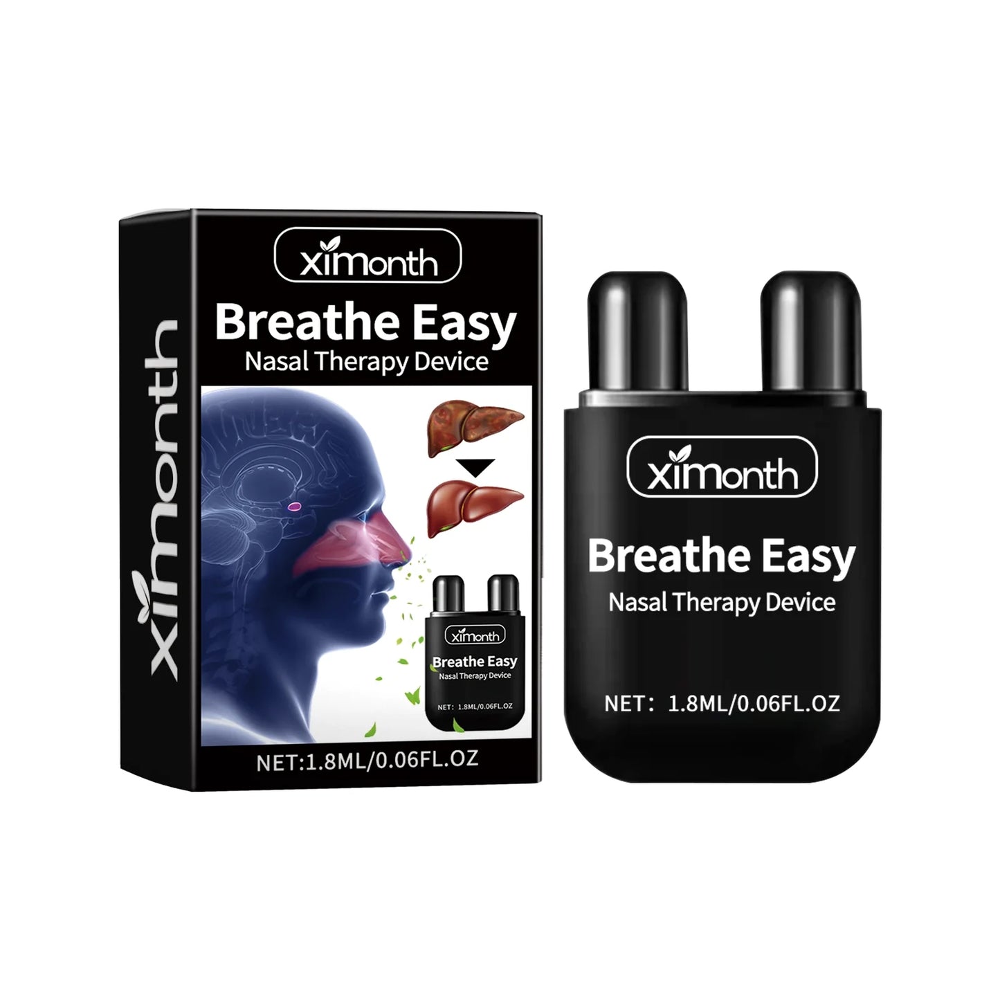 Ximonth Nasal Inhaler – Fast-Acting Relief for Nasal Congestion, Compact & Travel-Friendly, Natural Ingredients