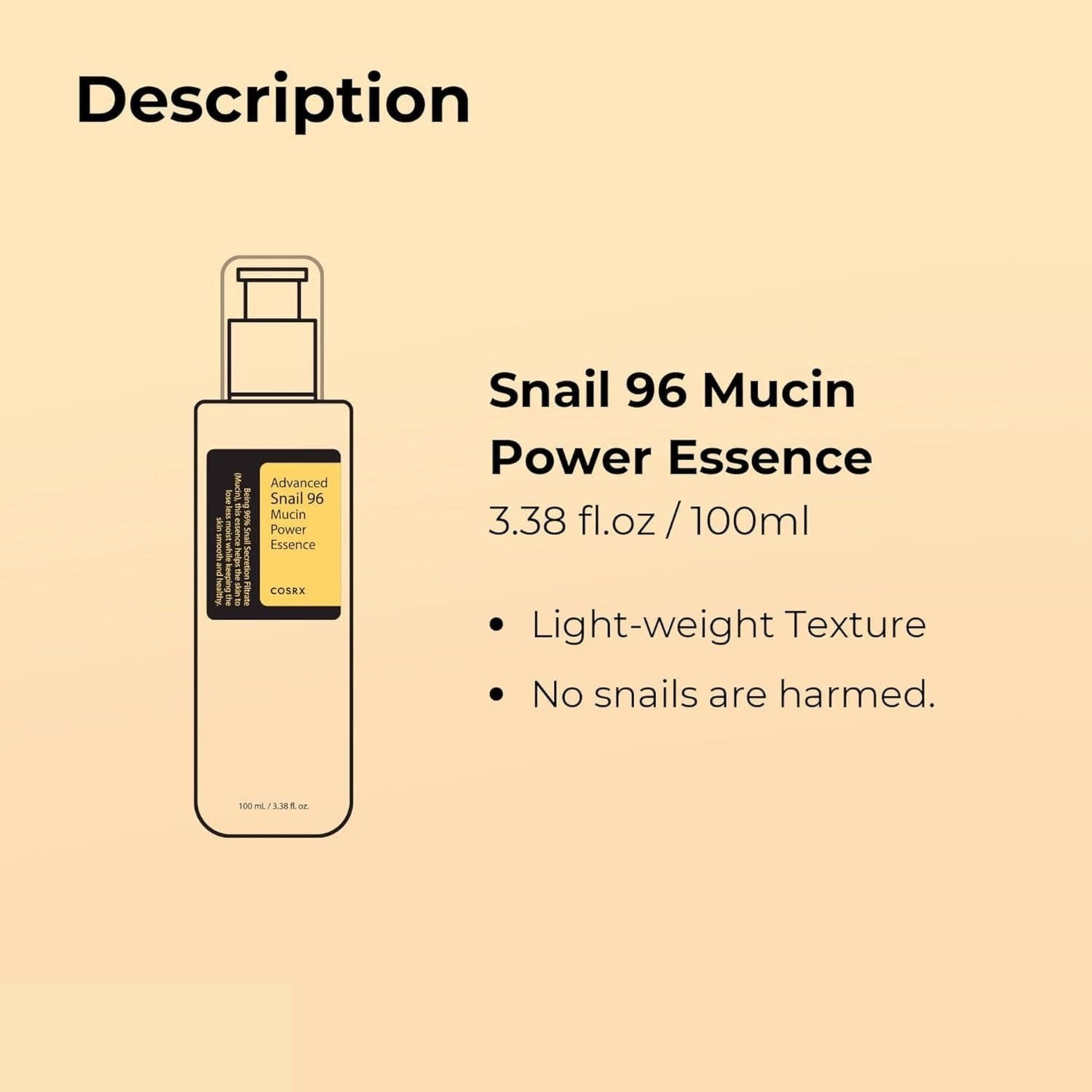 Snail 96 Mucin Power Essence – Repair, Hydrate & Strengthen Skin Barrier 100 Ml Each Pack of 2