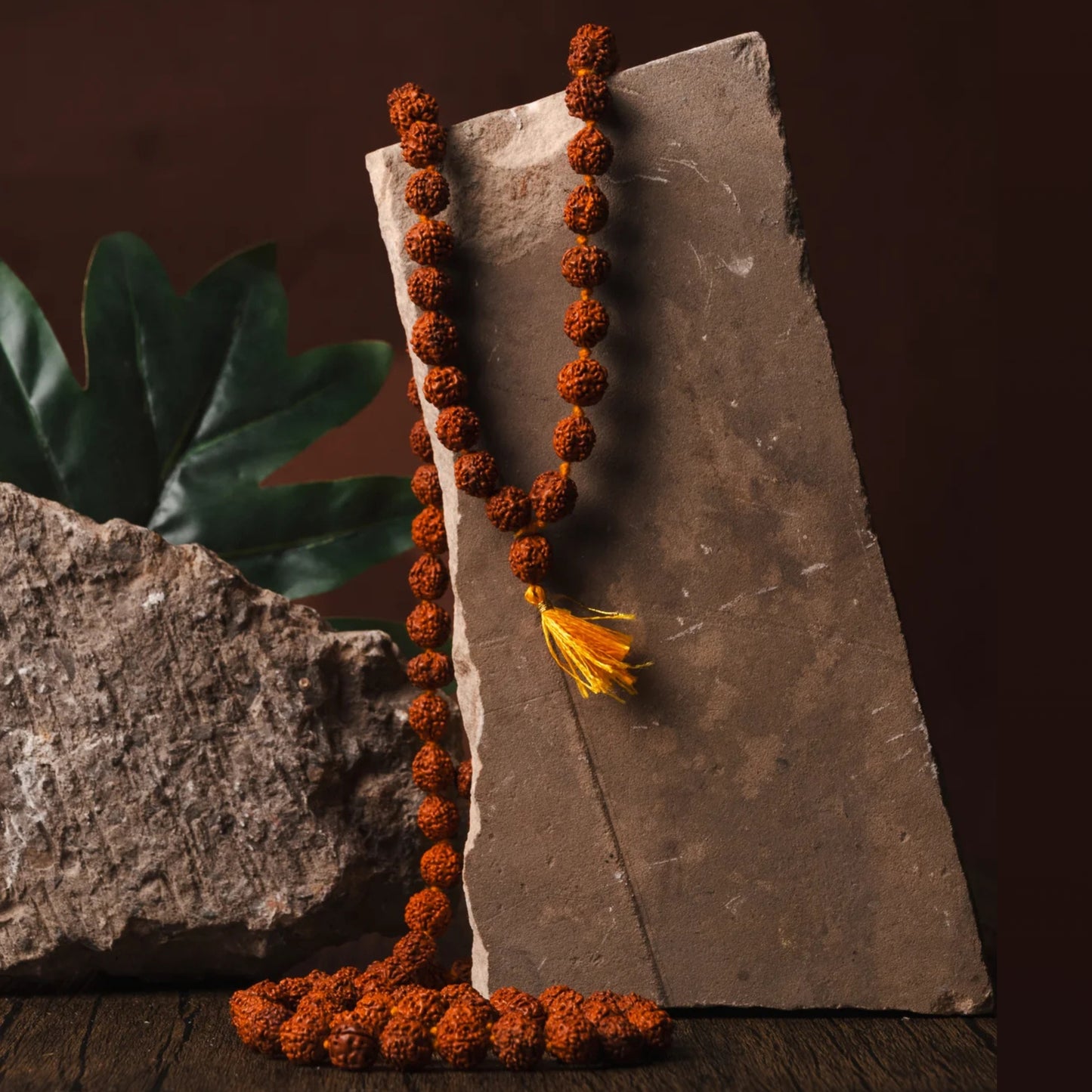 108 Beads Rudraksha Jaap Mala – Sacred Rosary for Meditation & Prayer