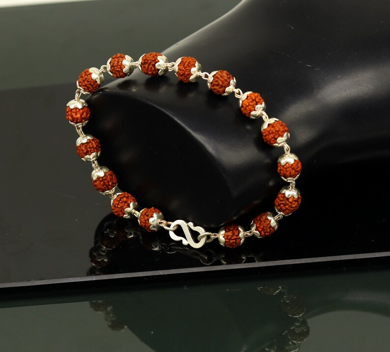 Rudraksha Bracelet Silver Plated