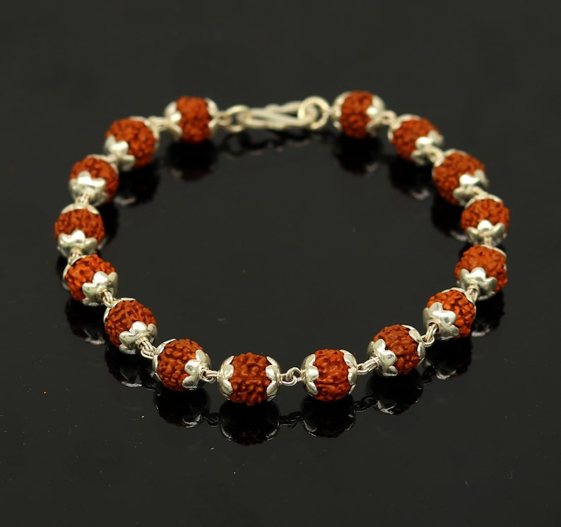 Rudraksha Bracelet Silver Plated