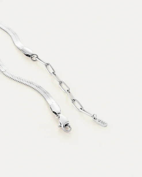 Anti Tarnish Lucky Silver Snake Anklets