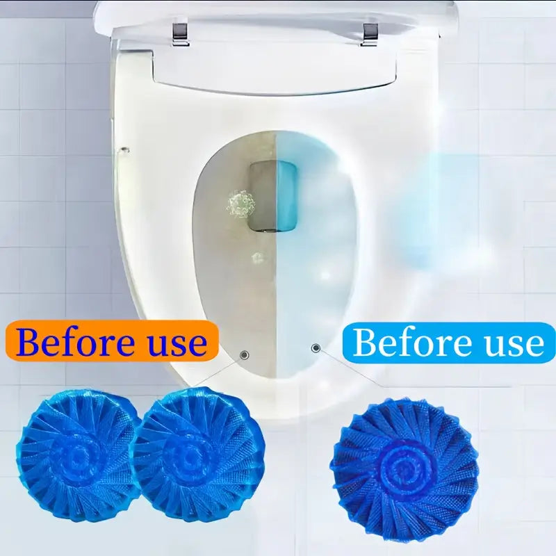 Toilet Cleaning Tablets - Pack of 10 – Effortless Deep Clean, Fresh Scent, and Powerful Odor Control for a Hygienic Bathroom