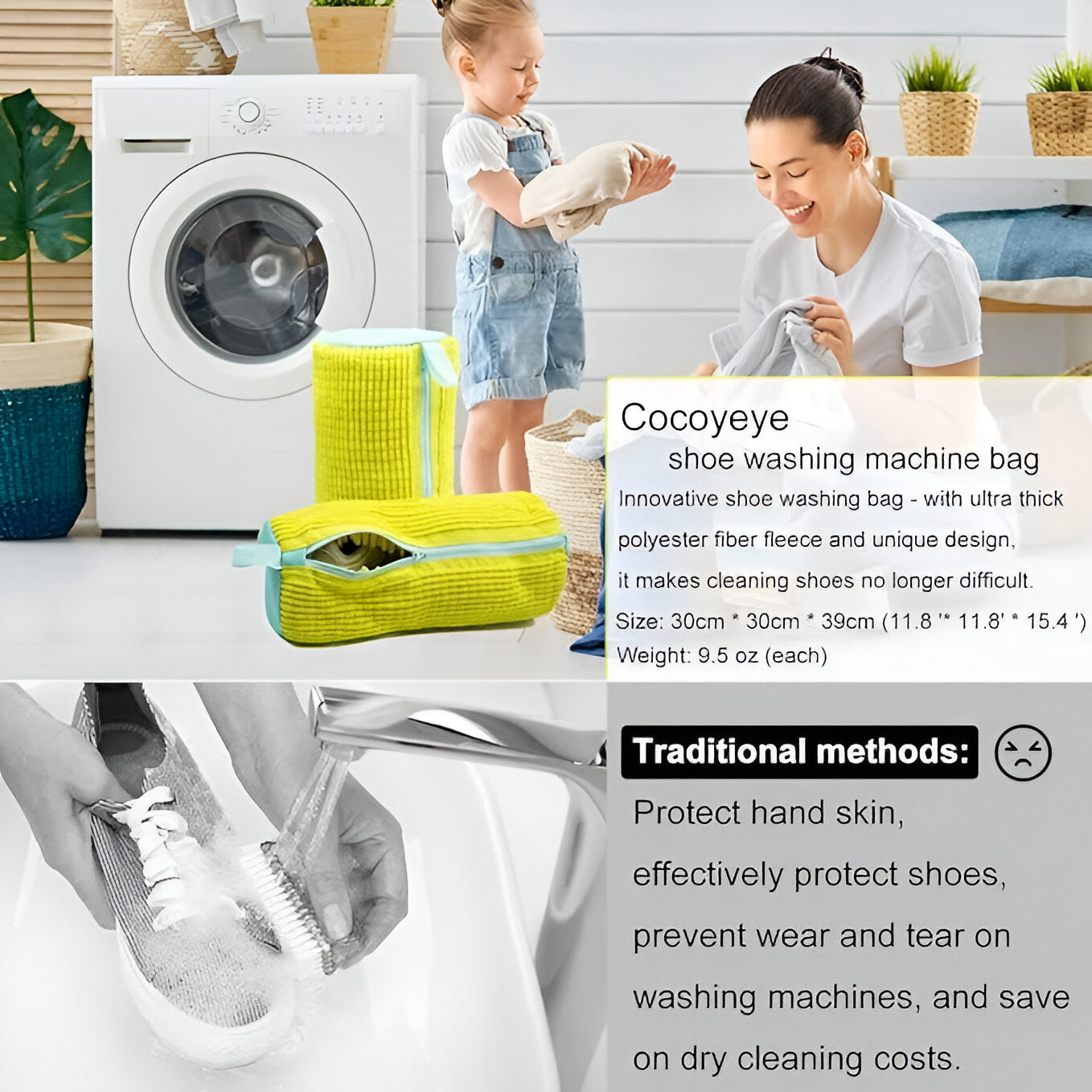 Shoe Washing Machine Bag