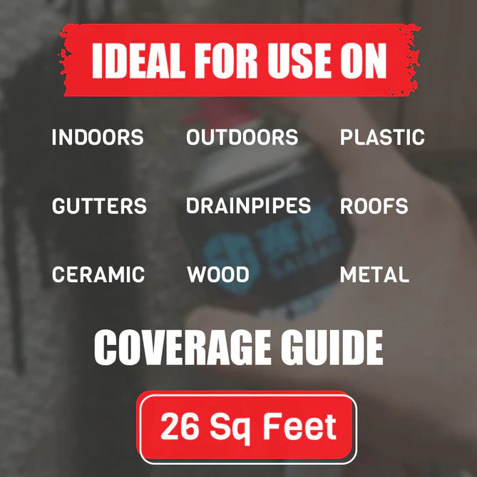 Waterproof Leak Filler Spray – Heavy-Duty Rubber Flexx Sealant for Cracks, Roofs, Gutters & Pipe Repairs