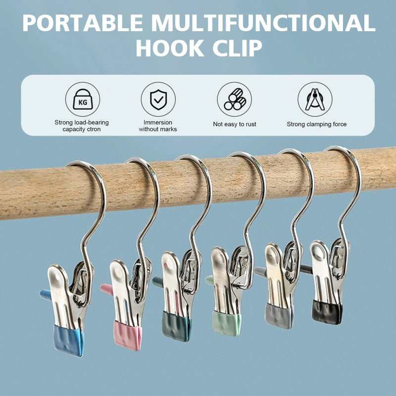 Laundry Boot Hanging Hook Clips - (Pack of 10)