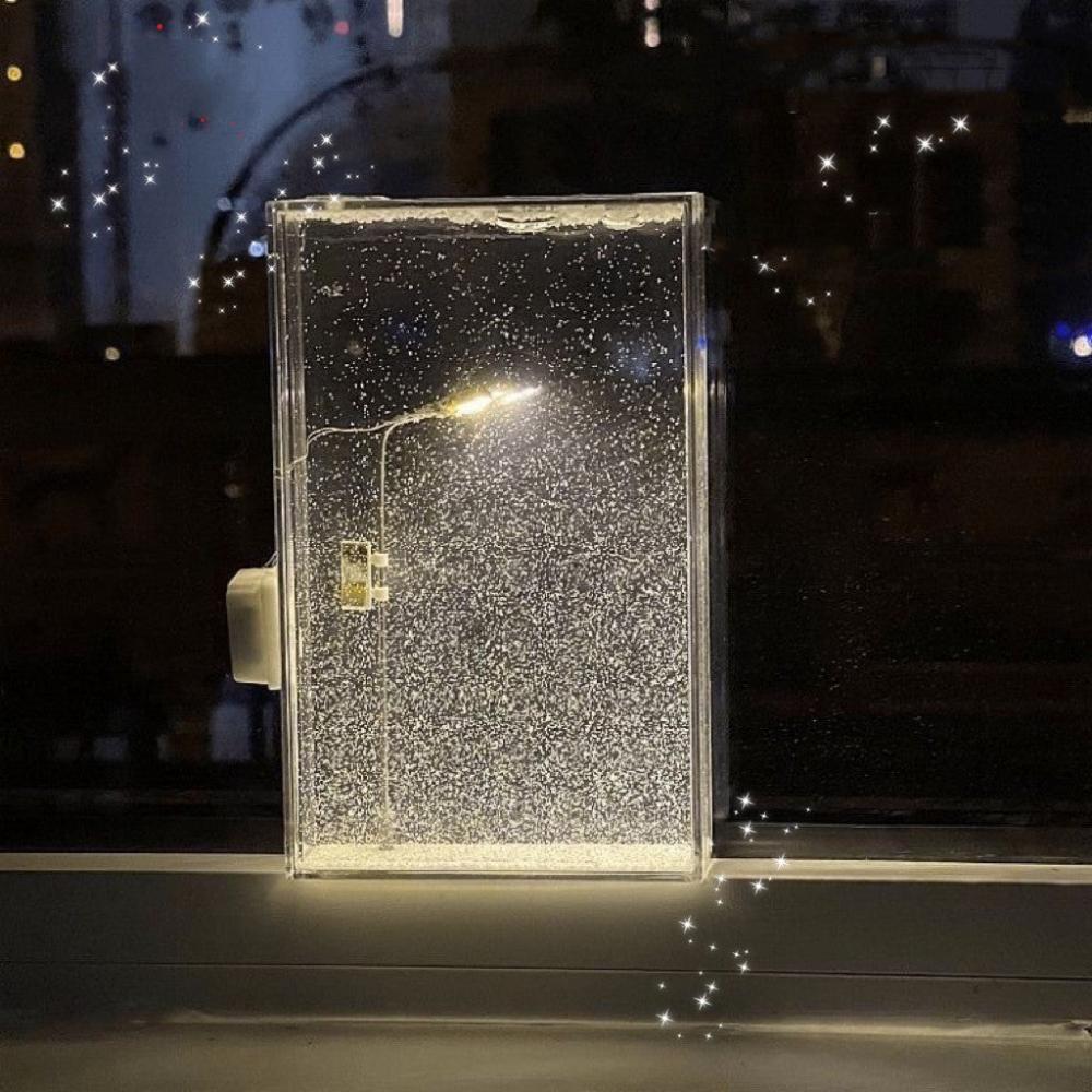Snowy Night Street Lamp | DIY Materials Street Flowing Lamp