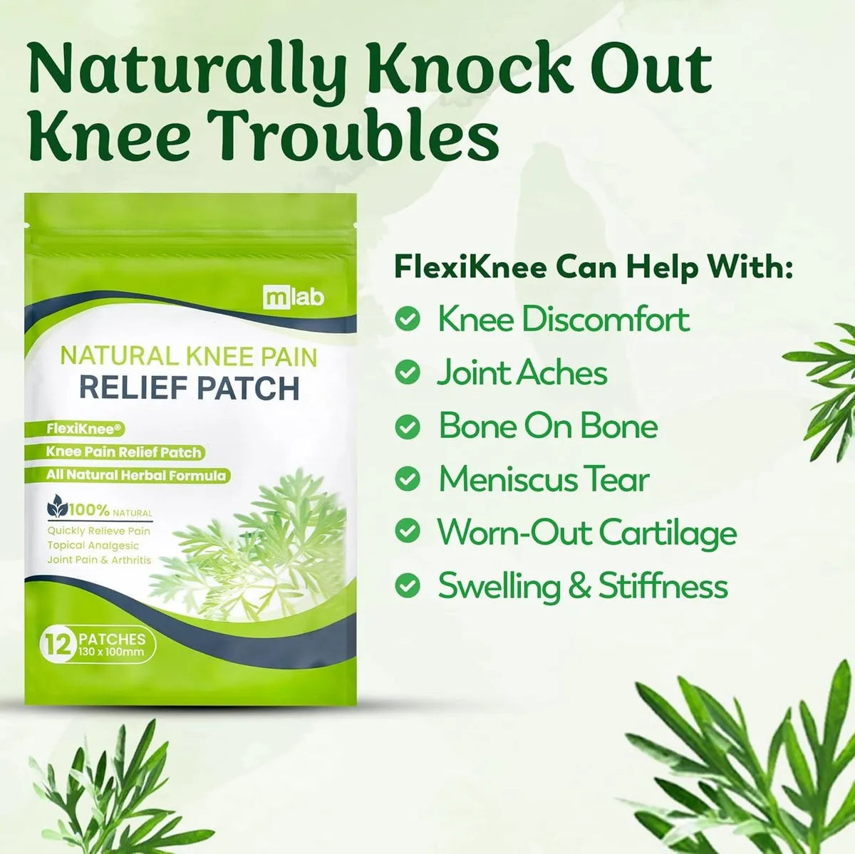 Pain Relief Knee Patches (Pack of 10, 20, 30)