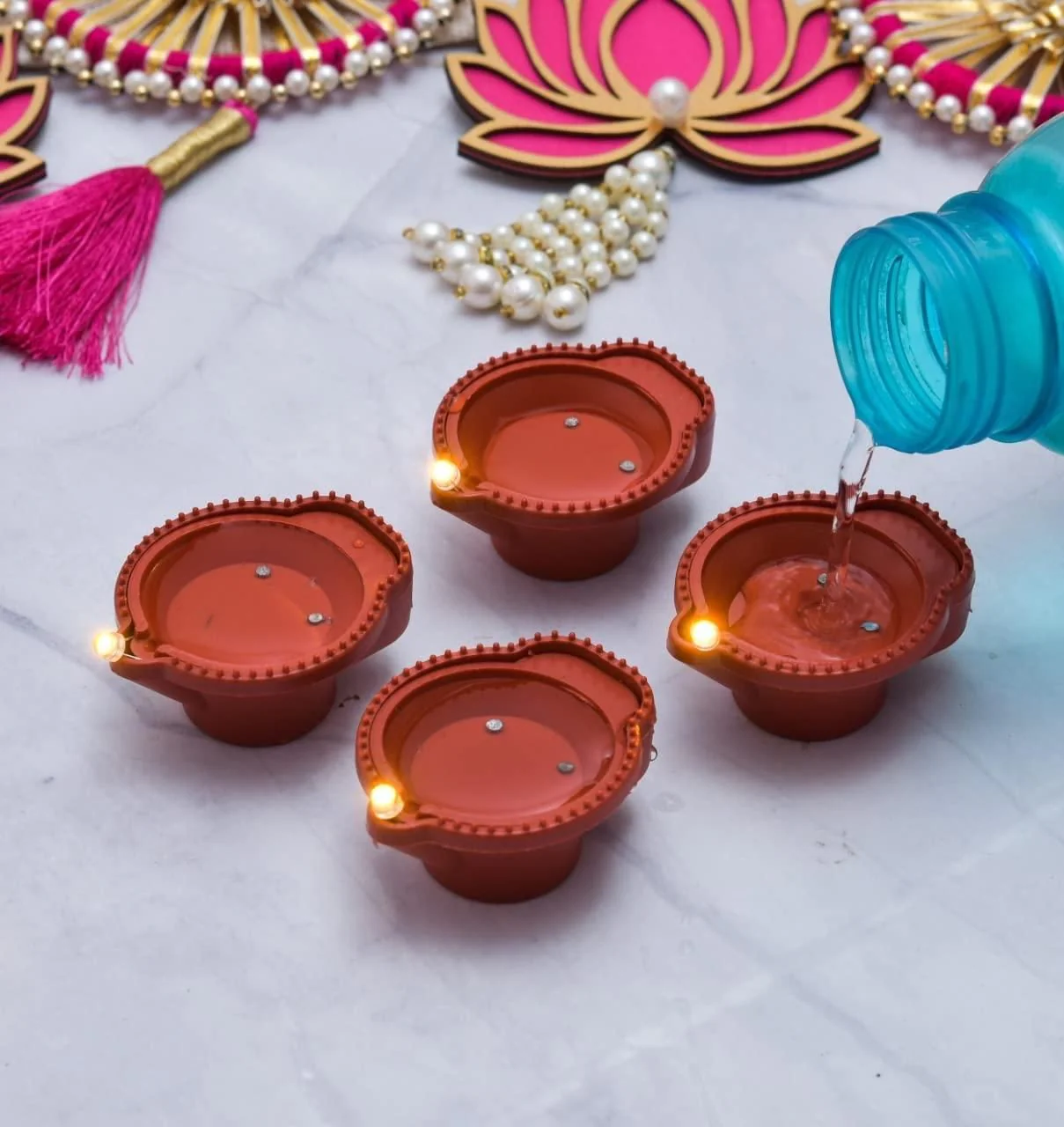 GlowFlow™ - LED Water Sensor Diya