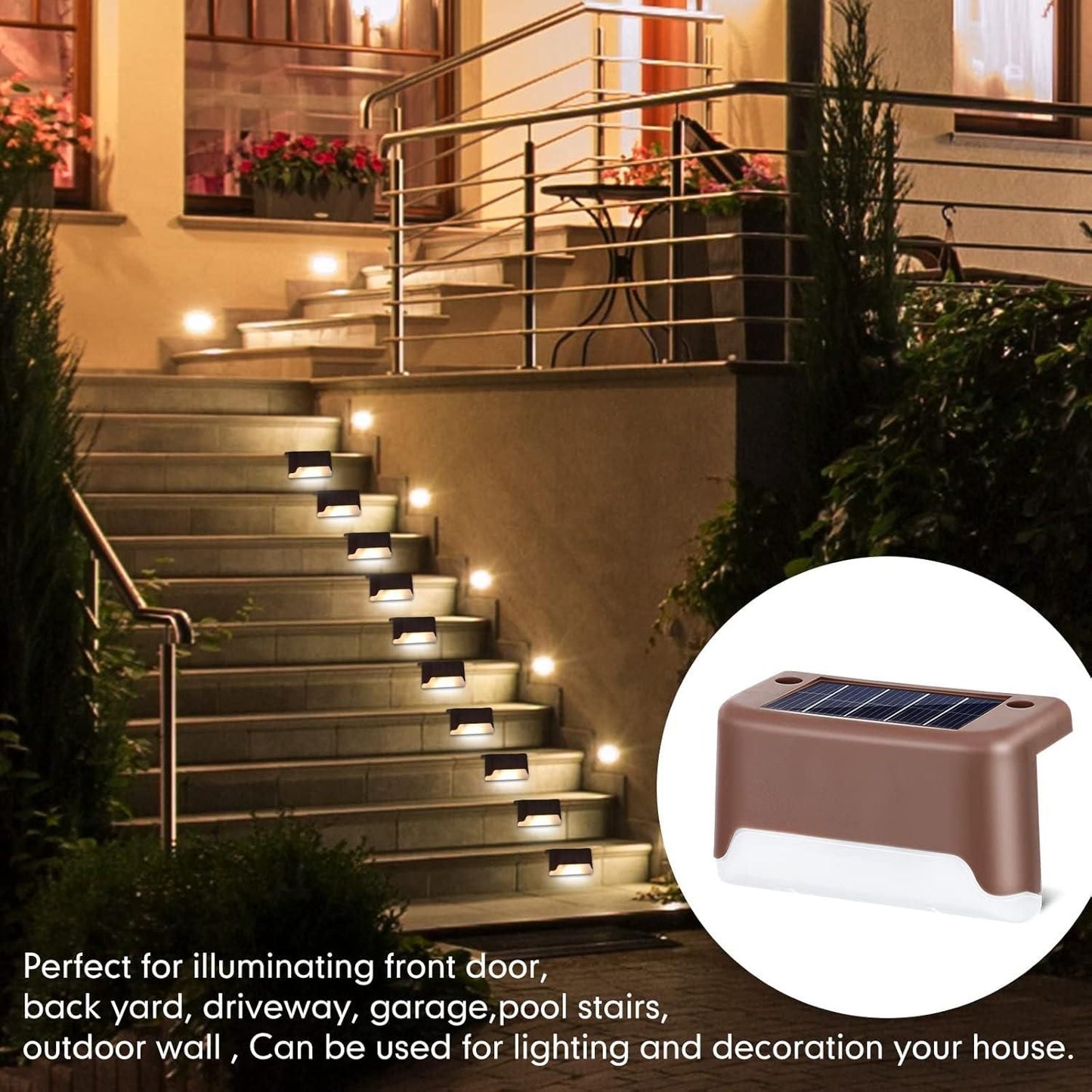 Solar Deck Lights Outdoor – Perfect for Patios & Gardens!!!