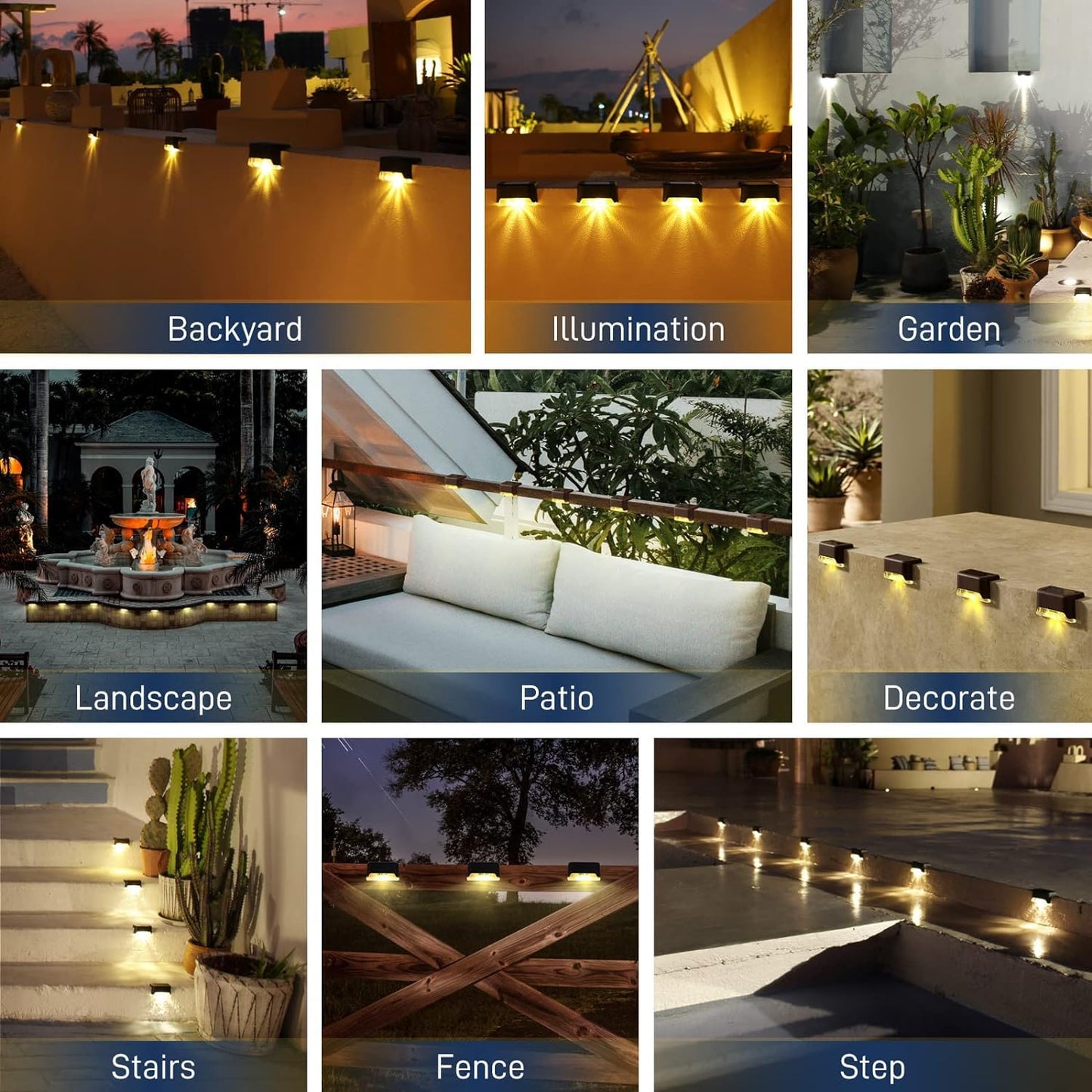 Solar Deck Lights Outdoor – Perfect for Patios & Gardens!!!