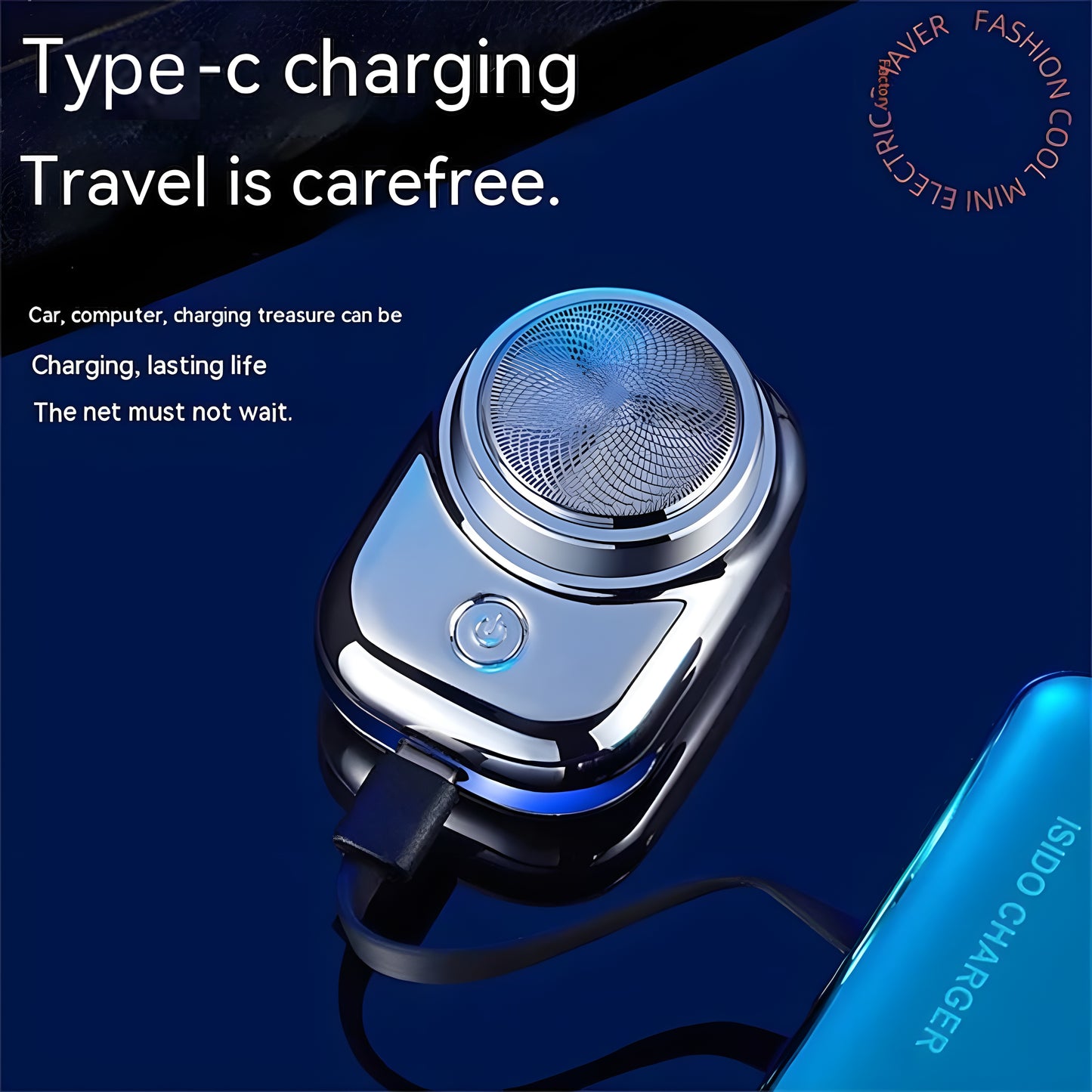 Mini Portable Rechargeable Cordless Electric Shaver for Men – Compact, Travel-Friendly, and Effortless Grooming Anytime, Anywhere