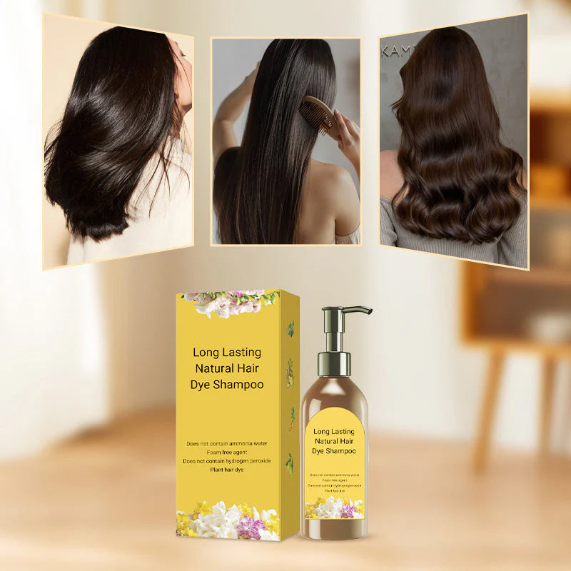 Natural Hair Dye Shampoo – Long-Lasting Color & Gentle Care (100ML, Pack of 2)