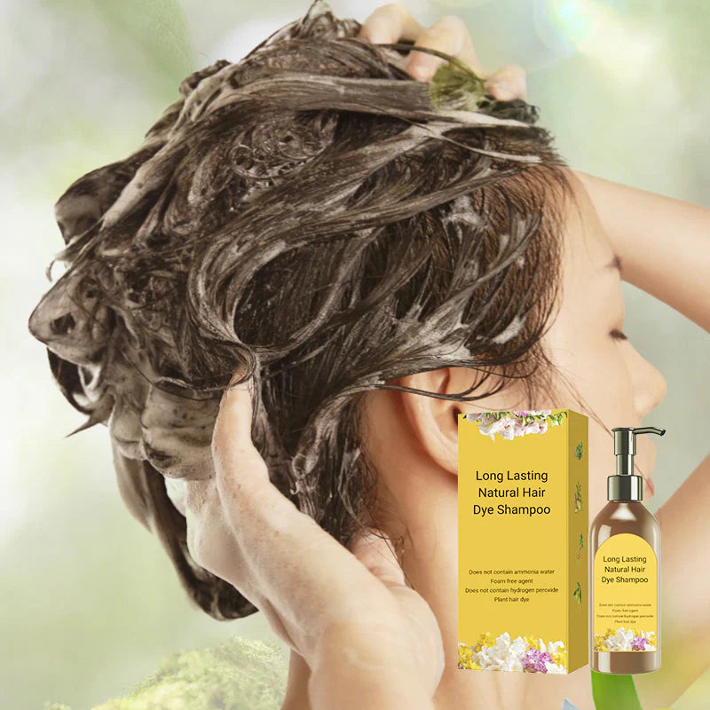 Natural Hair Dye Shampoo – Long-Lasting Color & Gentle Care (100ML, Pack of 2)