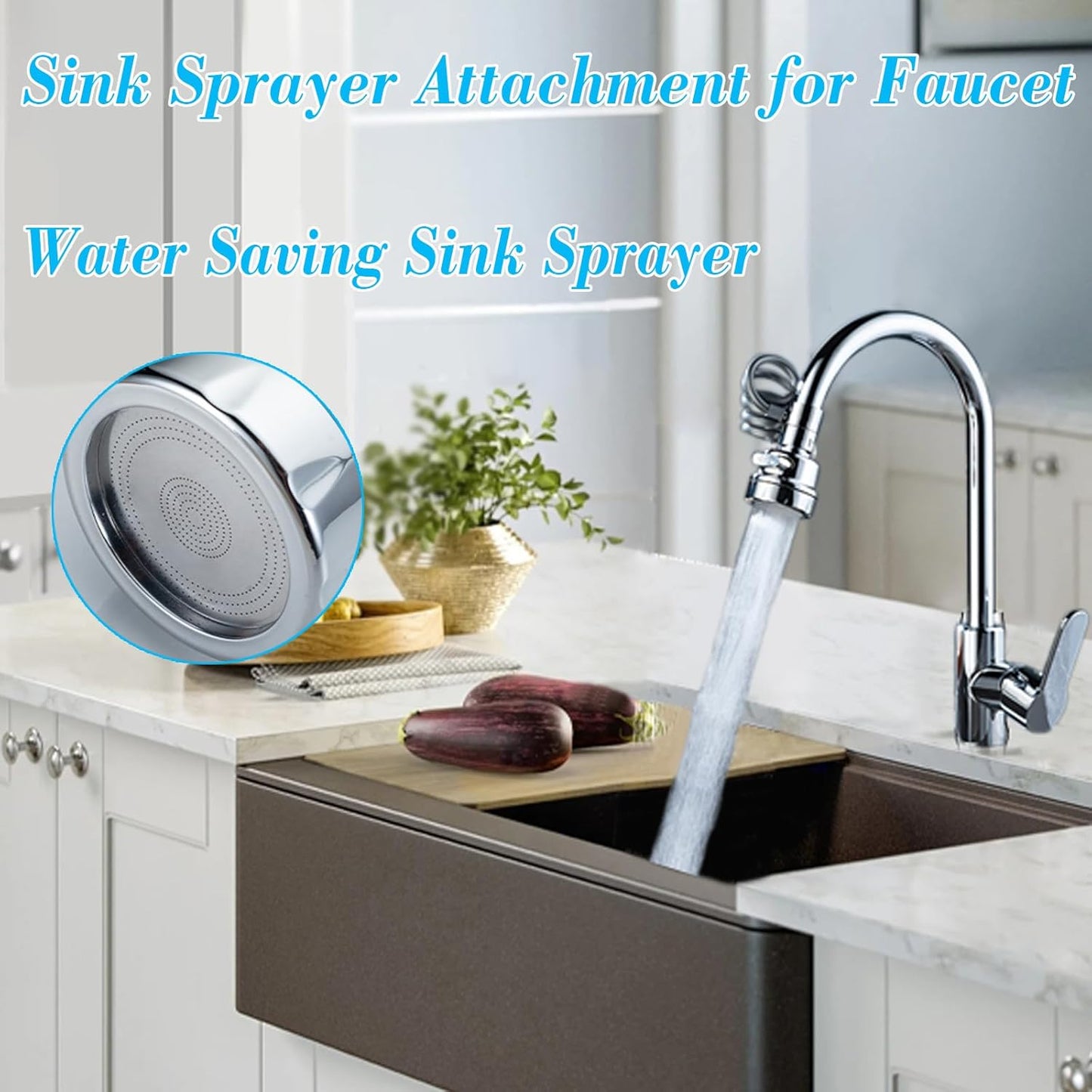 Sink Sprayer Attachment for Faucet – Perfect for Kitchen & Bathroom Use