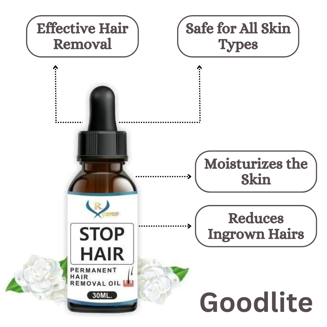 Stop Hair Oil for Permanent Hair Removal – Safe, Natural & Pain-Free Solution (Pack of 1 )