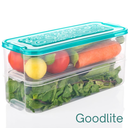 2 Layer Interlocking Fridge Container