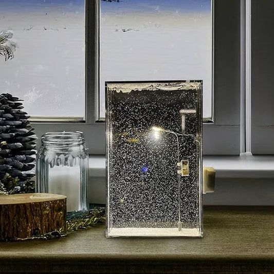 Snowy Night Street Lamp | DIY Materials Street Flowing Lamp