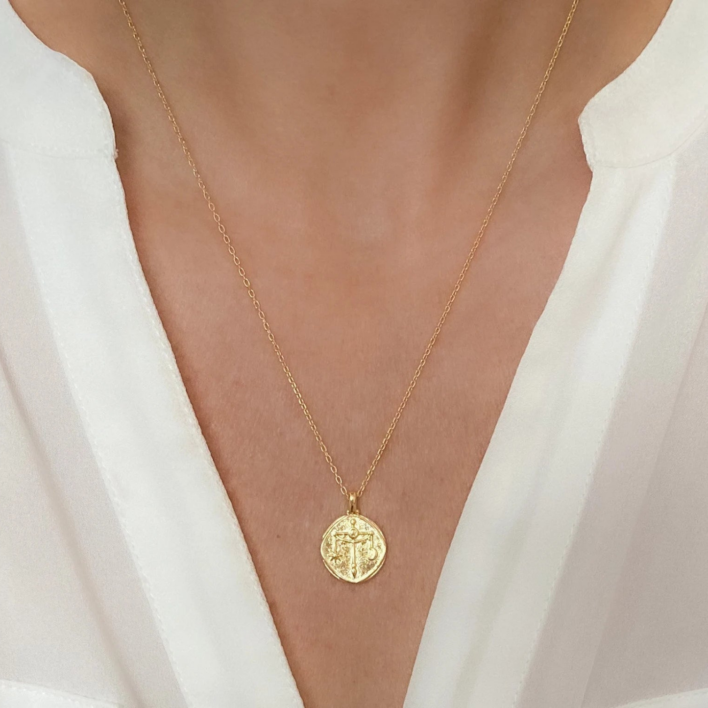 18K Gold Plated Zodiac Sign Necklace ✨💫 (Lucky Charm)