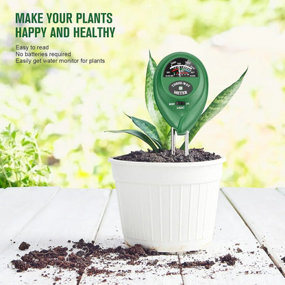 3-in-1 Soil Tester – Measure Moisture, pH & Light for Optimal Growth