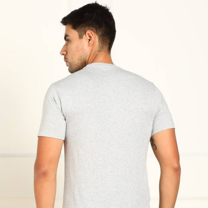 Men's Polycotton Solid Round Neck T-shirts (Pack of 4)